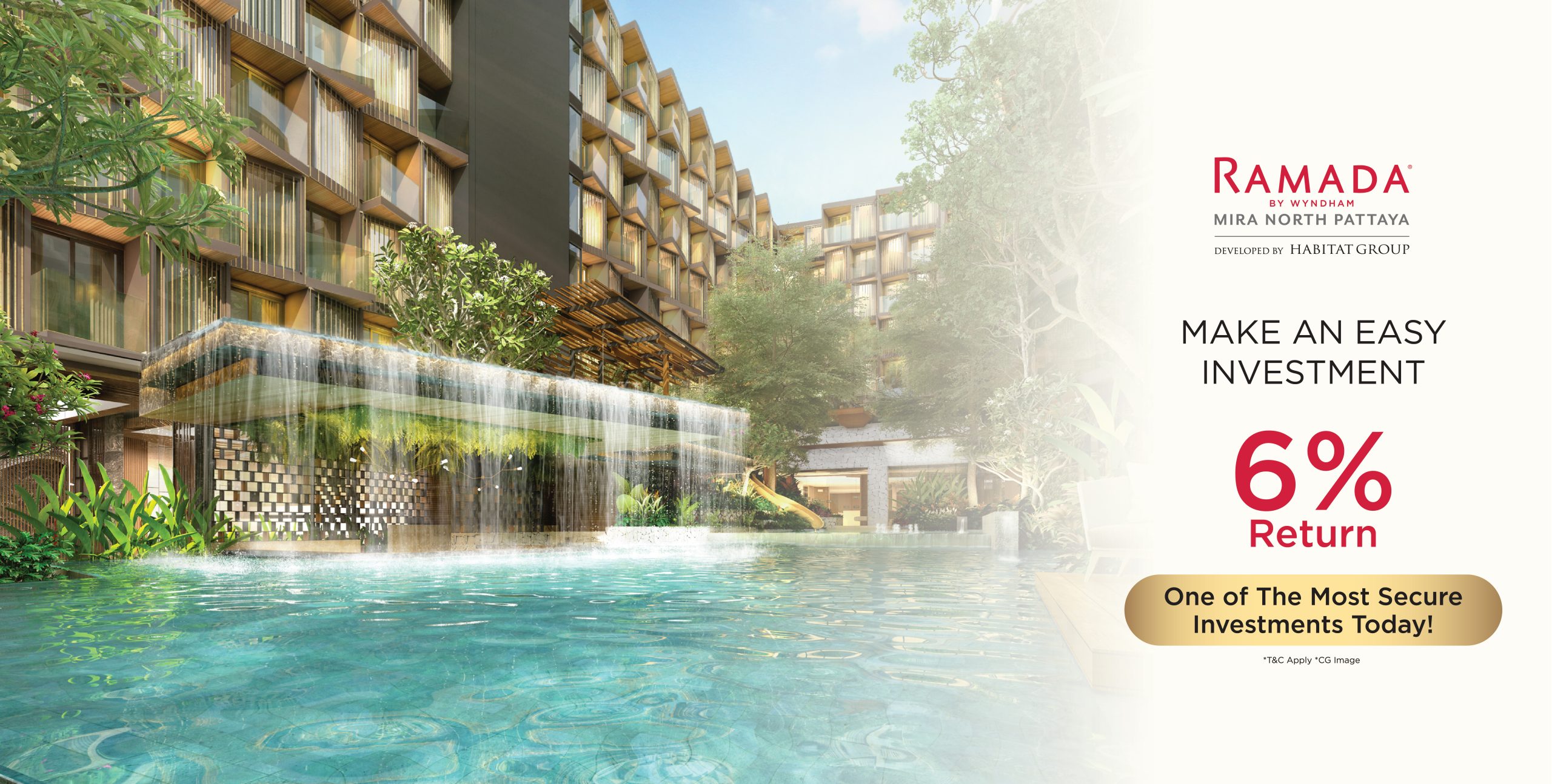 RAMADA MIRA NORTH PATTAYA ลงทุน passive income